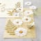 12 Packs: 15 ct. (180 total) White Fabric Pressed Flower Embellishments by Recollections™
